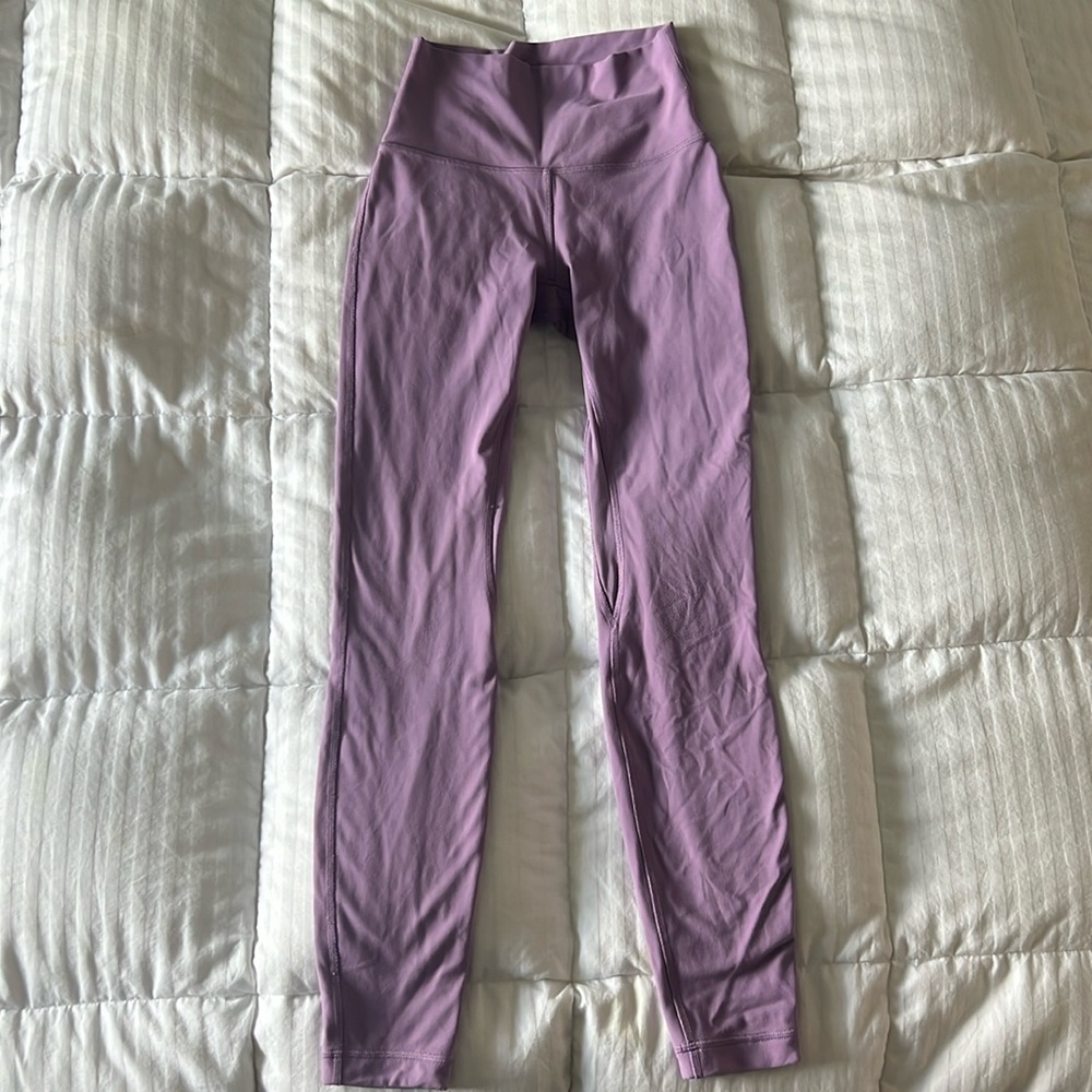 Lululemon align leggings 25 inch in purple: size 4